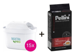 Brita Maxtra PRO Pure Performance 15ks + káva Pellini zdarma